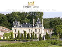 Tablet Screenshot of chateaumeyre.com